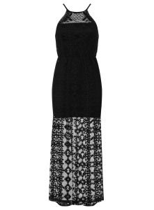 black crochet maxi dress £39