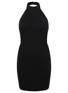 black halter neck dress £25