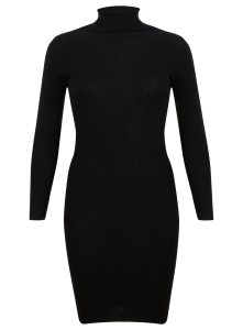 black rollneck dress £32